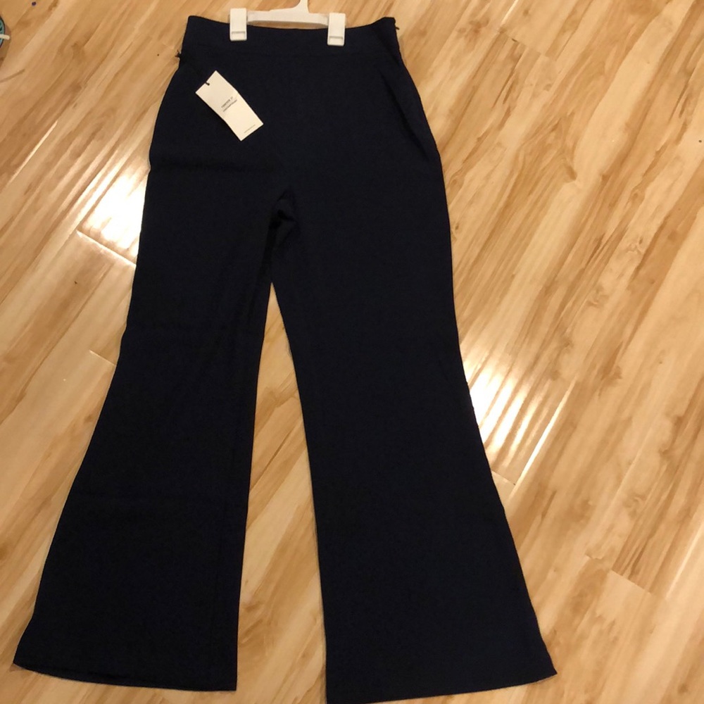 Navy Wide Legged Pants